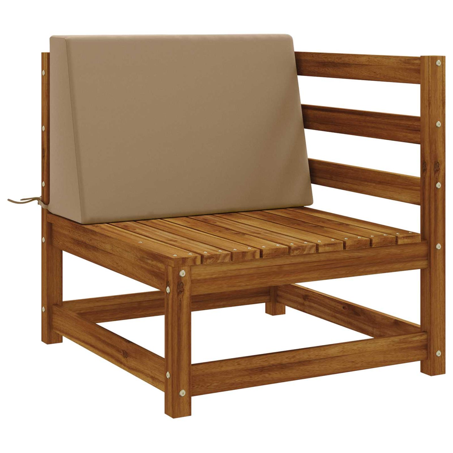 Back cushion SOEST 100% Polyester Taupe 60 x 20 x 40 cm
