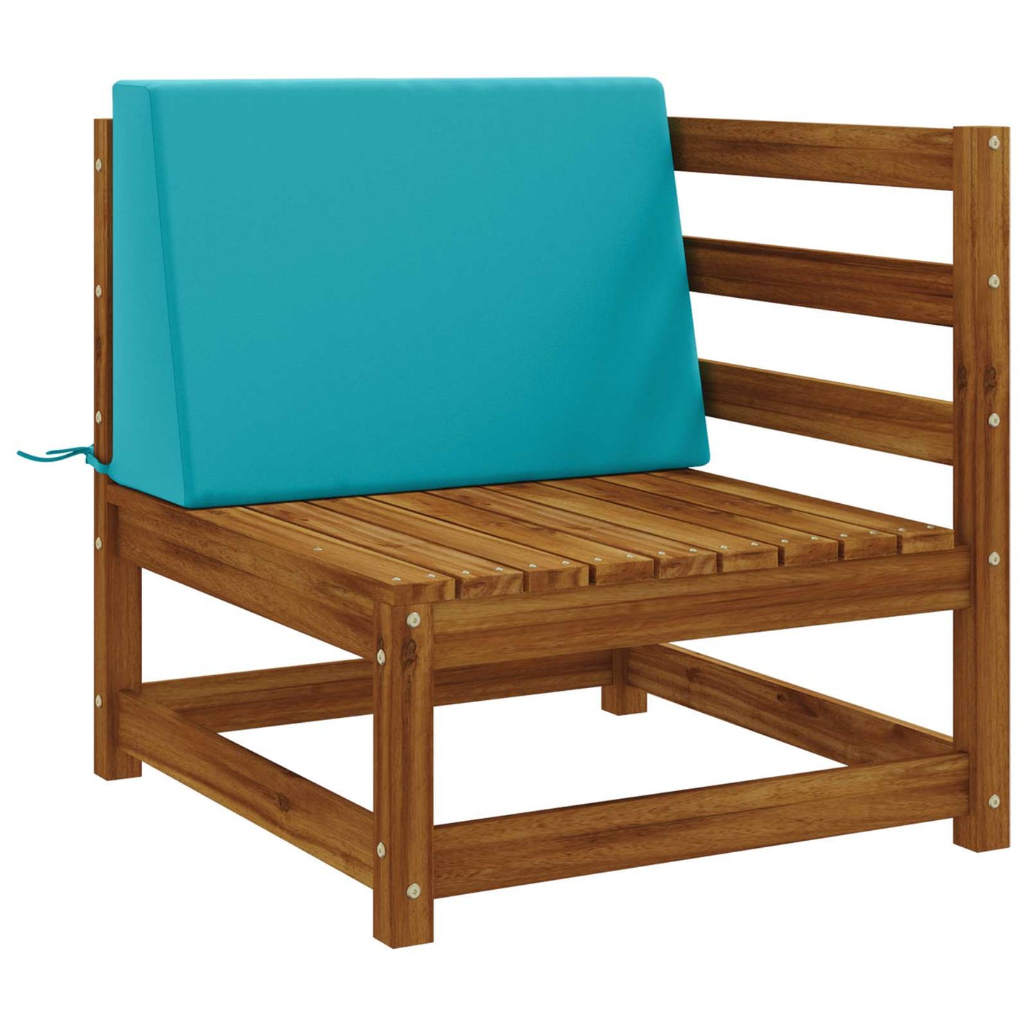 Back cushion SOEST 100% Polyester Turquoise 60 x 20 x 40 cm