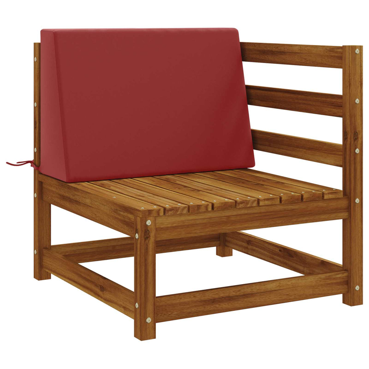 Back cushion SOEST 100% Polyester Wine red 60 x 20 x 40 cm