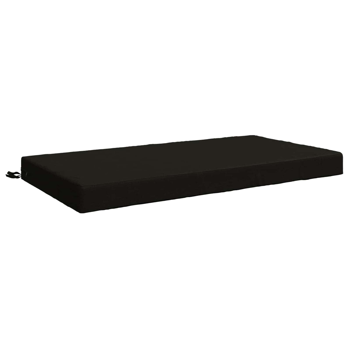 Seat Cushion SOEST 100% Polyester Black 120 x 80 x 10 cm