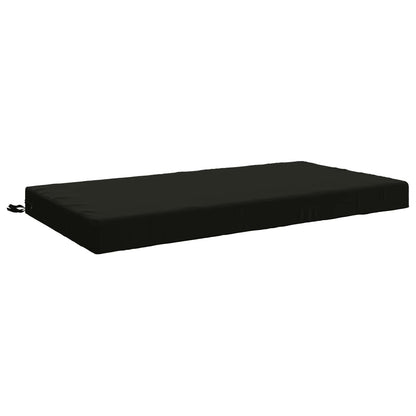 Seat Cushion SOEST 100% Polyester Black 120 x 80 x 10 cm