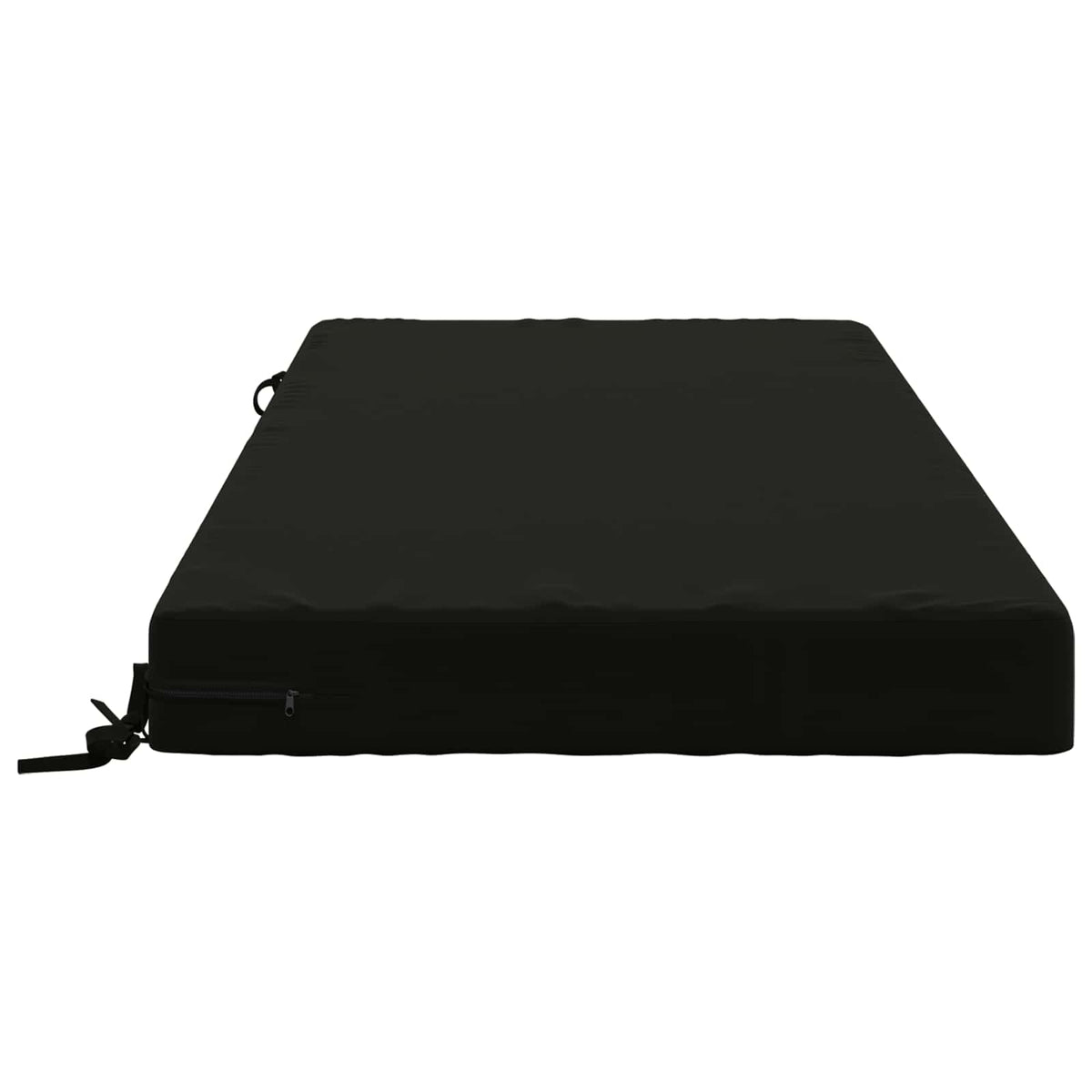 Seat Cushion SOEST 100% Polyester Black 120 x 80 x 10 cm