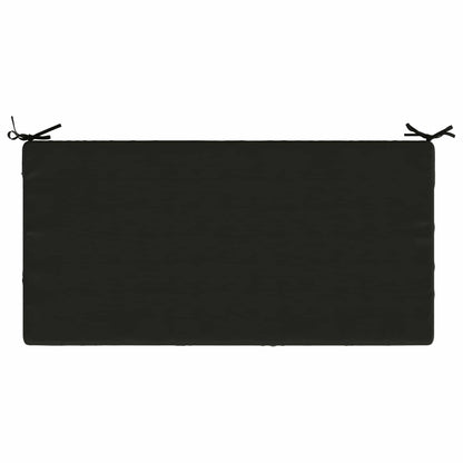 Seat Cushion SOEST 100% Polyester Black 120 x 80 x 10 cm
