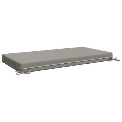 Seat Cushion SOEST 100% Polyester Grey 120 x 80 x 10 cm
