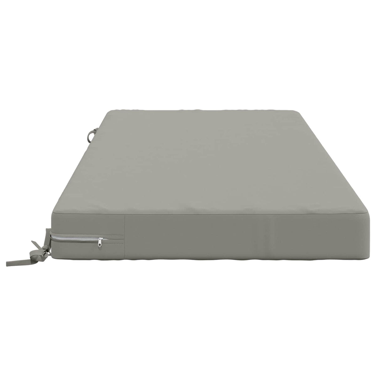 Seat Cushion SOEST 100% Polyester Grey 120 x 80 x 10 cm