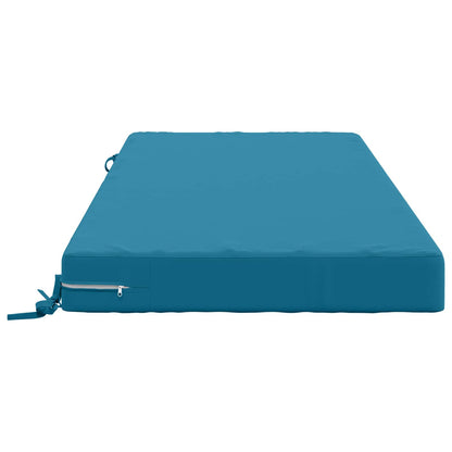 Seat Cushion SOEST 100% Polyester Light Blue 120 x 80 x 10 cm