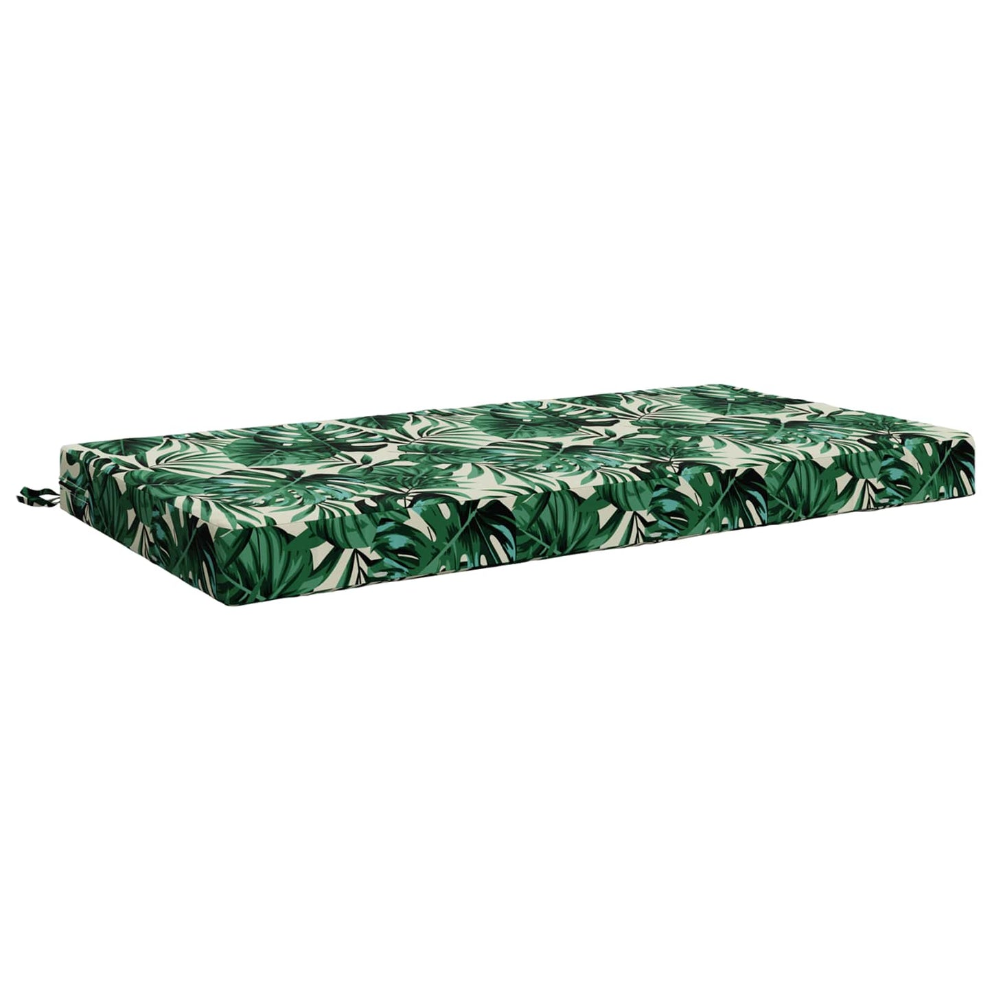 Seat Cushion SOEST 100% Polyester Leaf Pattern 120 x 80 x 10 cm