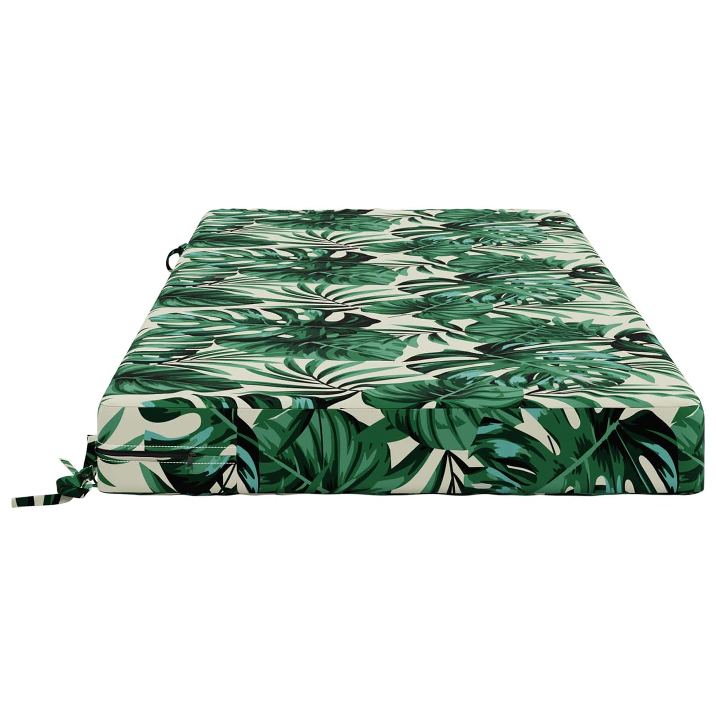 Seat Cushion SOEST 100% Polyester Leaf Pattern 120 x 80 x 10 cm