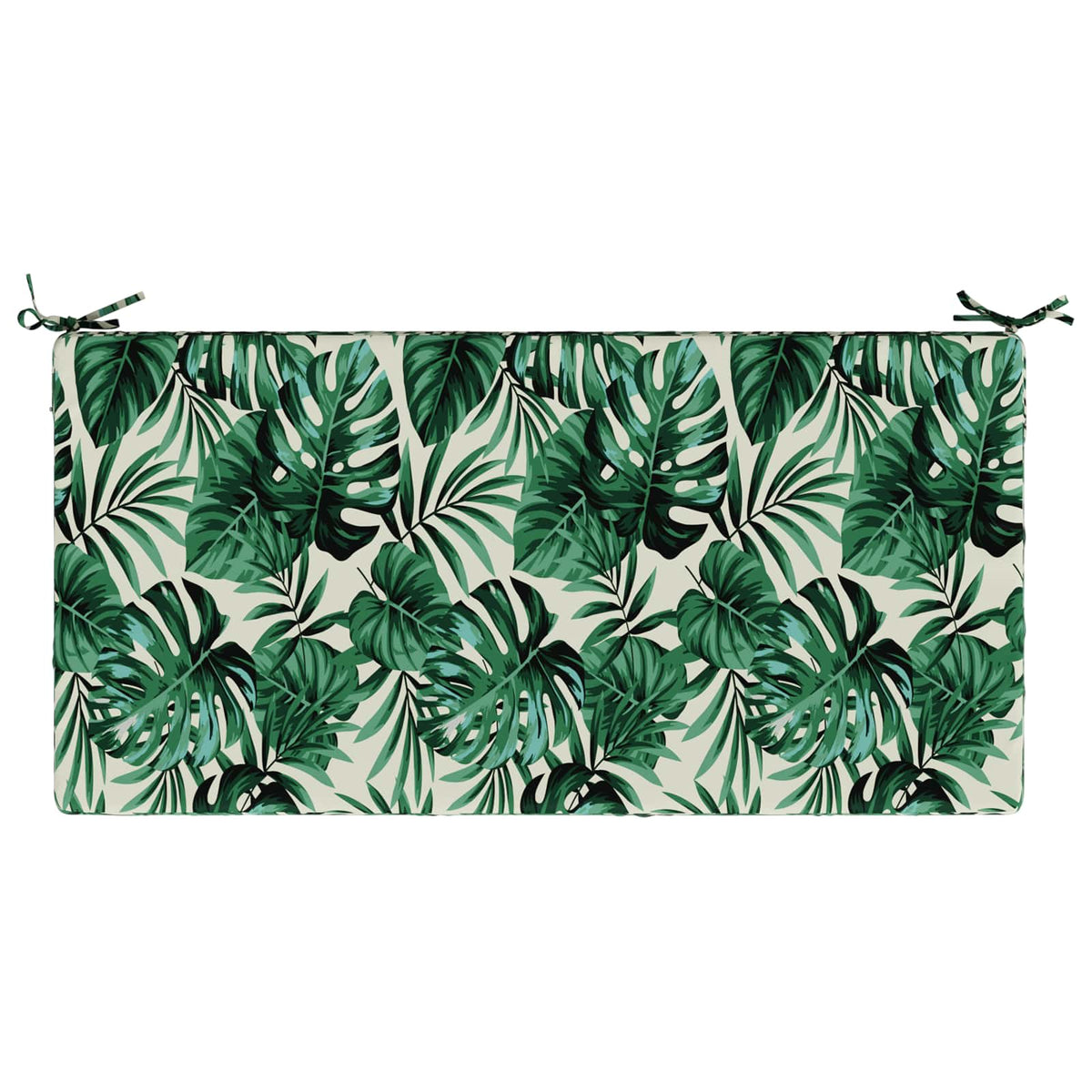 Seat Cushion SOEST 100% Polyester Leaf Pattern 120 x 80 x 10 cm