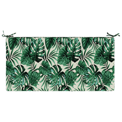 Seat Cushion SOEST 100% Polyester Leaf Pattern 120 x 80 x 10 cm