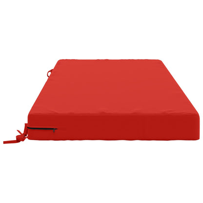 Seat Cushion SOEST 100% Polyester Red 120 x 80 x 10 cm