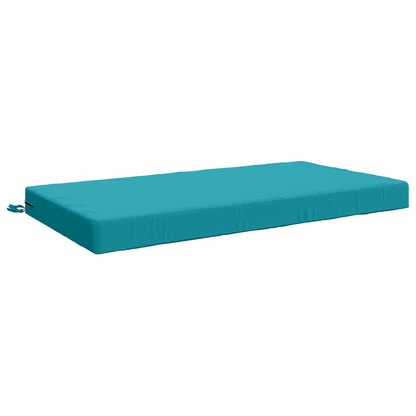 Seat Cushion SOEST 100% Polyester Turquoise 120 x 80 x 10 cm