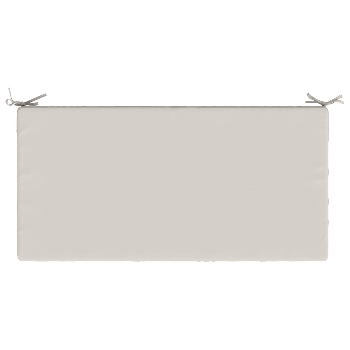 Seat Cushion SOEST 100% Polyester White 120 x 60 x 10 cm
