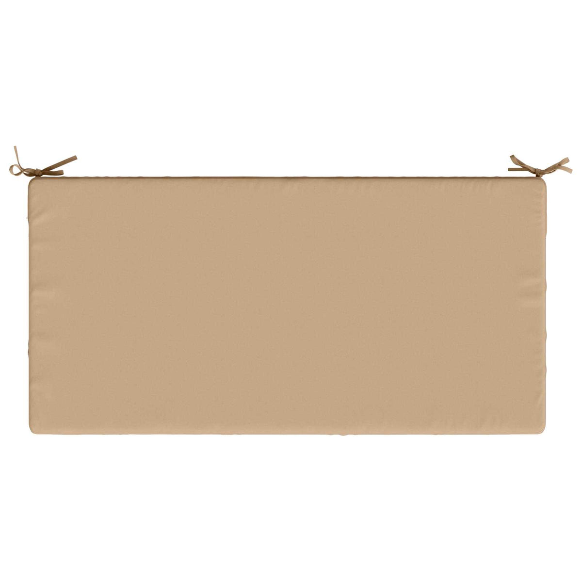 Seat Cushion SOEST 100% Polyester Sand 120 x 60 x 10 cm