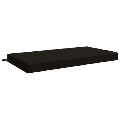 Seat Cushion SOEST 100% Polyester Black 120 x 60 x 10 cm