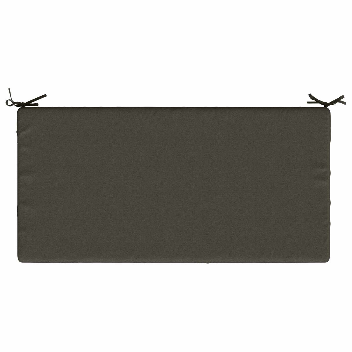 Seat Cushion SOEST 100% Polyester Anthracite 120 x 60 x 10 cm