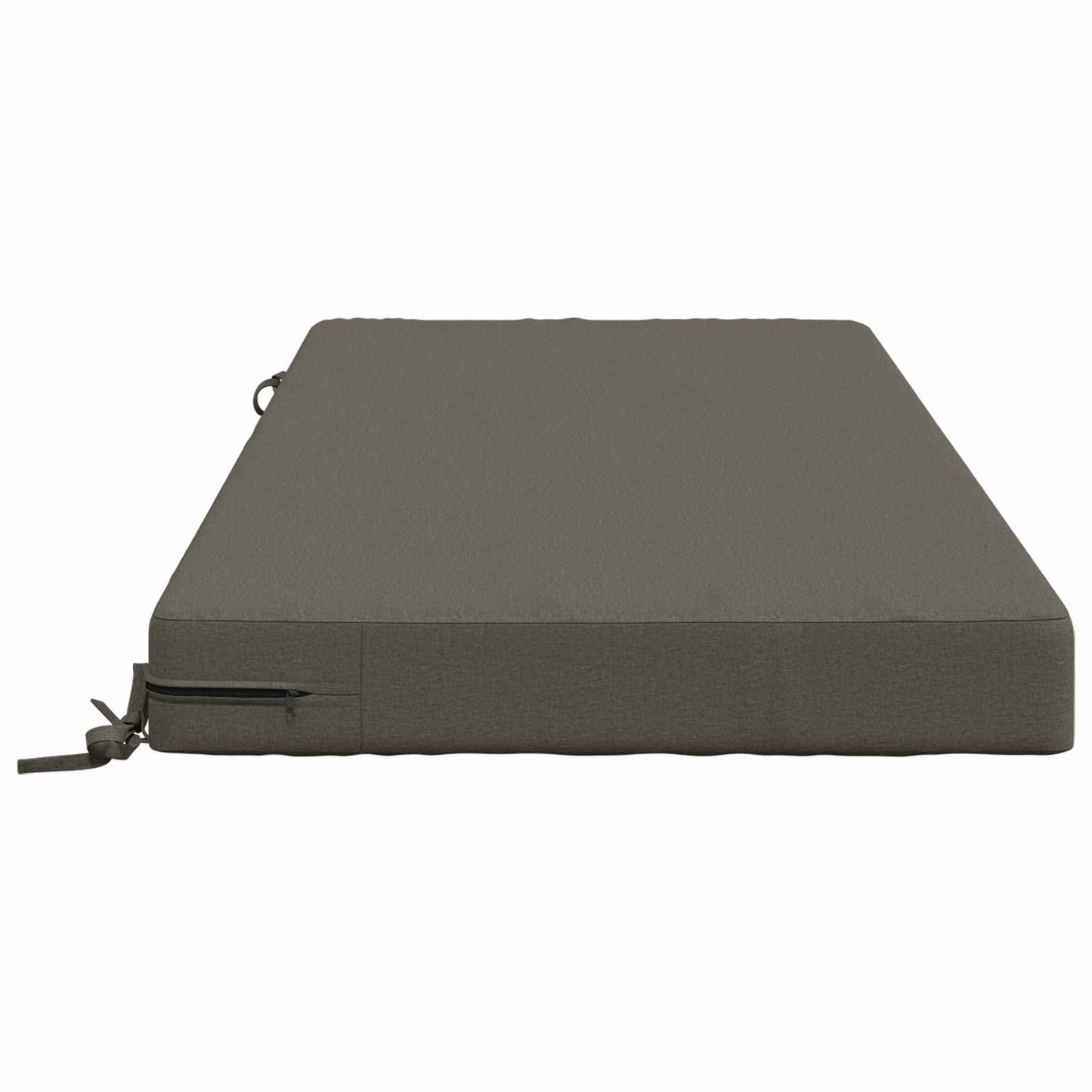 Seat Cushion SOEST 100% Polyester Grey 120 x 60 x 10 cm