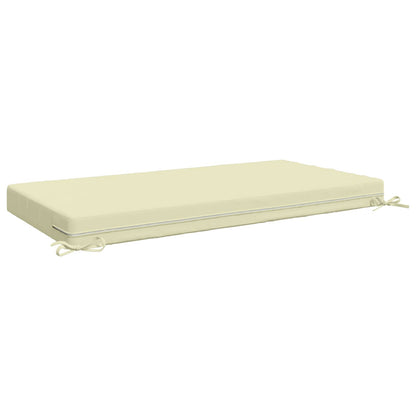 Seat Cushion SOEST 100% Polyester Cream 120 x 60 x 10 cm