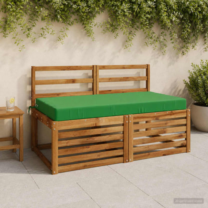 Seat Cushion SOEST 100% Polyester Green 120 x 80 x 10 cm