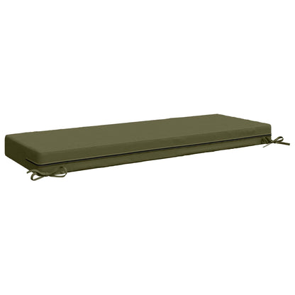 Seat Cushion SOEST 100% Polyester Olive Green 120 x 40 x 10 cm