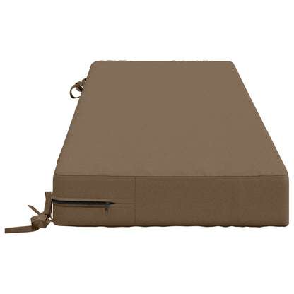 Seat Cushion SOEST 100% Polyester Taupe 120 x 40 x 10 cm