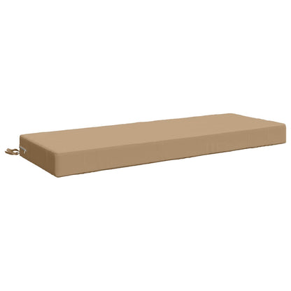 Seat Cushion SOEST 100% Polyester Sand 120 x 40 x 10 cm