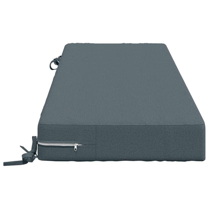Back Cushion SOEST 100% Polyester Blue 120 x 40 x 10 cm