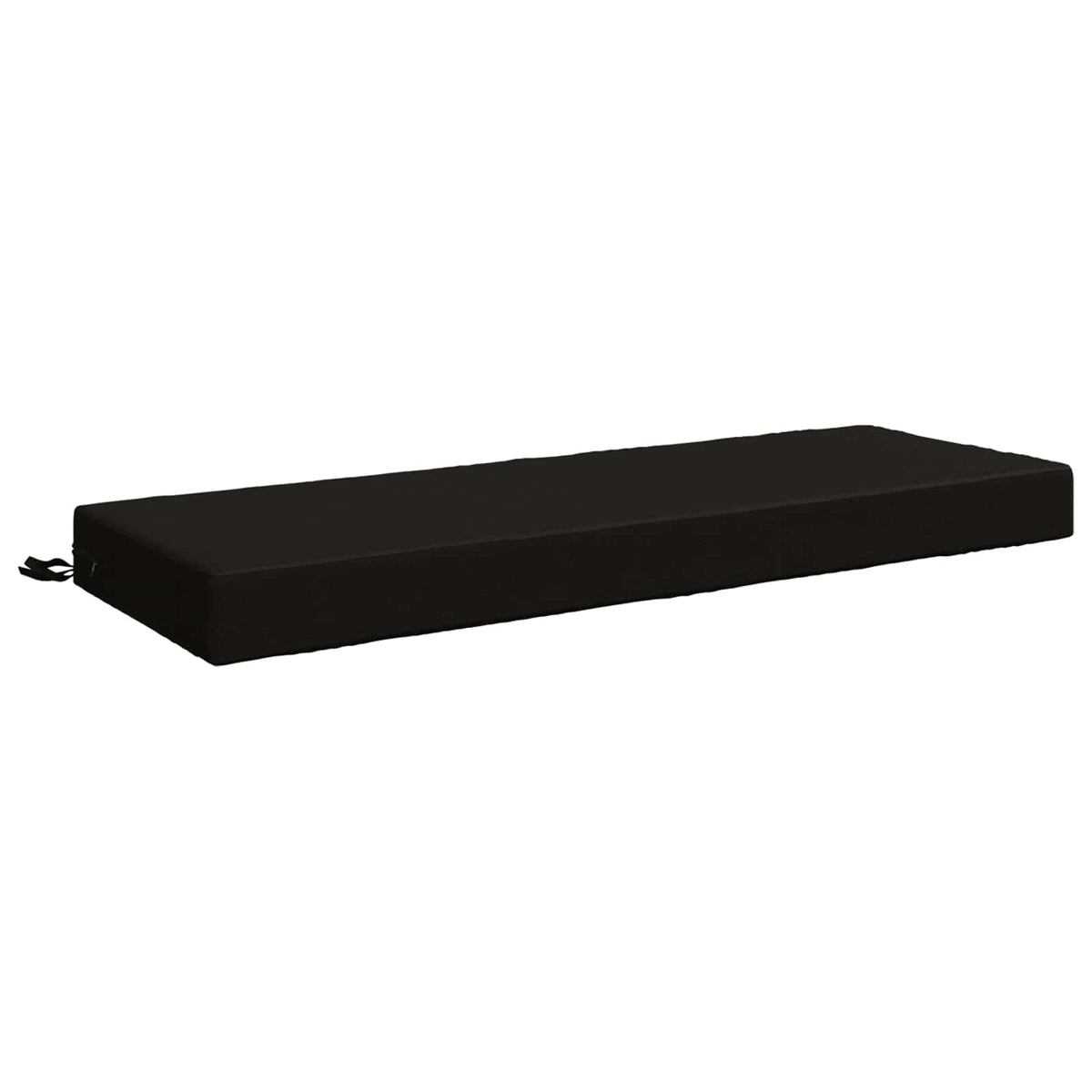 Back Cushion SOEST 100% Polyester Black 120 x 40 x 10 cm