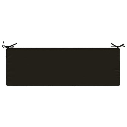 Back Cushion SOEST 100% Polyester Black 120 x 40 x 10 cm