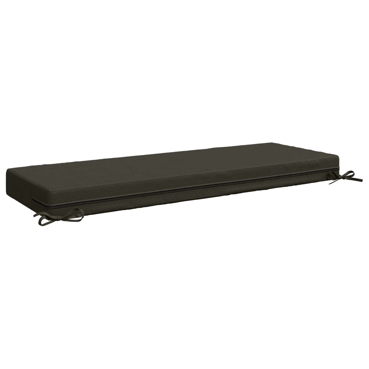 Seat Cushion SOEST 100% Polyester Anthracite 120 x 40 x 10 cm
