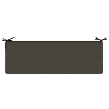 Seat Cushion SOEST 100% Polyester Anthracite 120 x 40 x 10 cm
