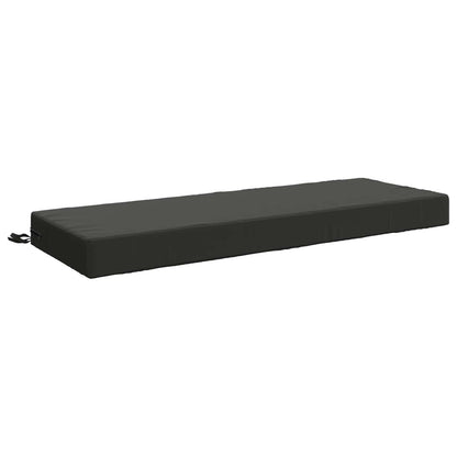 Seat Cushion SOEST 100% Polyester Anthracite 120 x 40 x 10 cm