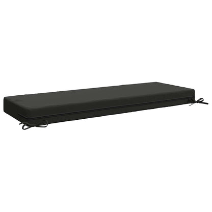 Seat Cushion SOEST 100% Polyester Anthracite 120 x 40 x 10 cm