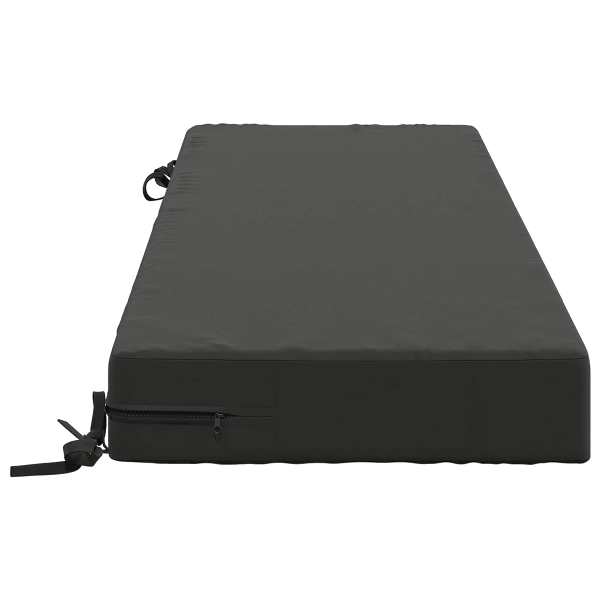 Seat Cushion SOEST 100% Polyester Anthracite 120 x 40 x 10 cm