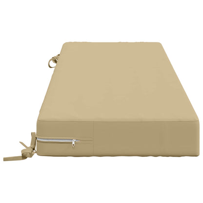 Seat Cushion SOEST 100% Polyester Beige 120 x 40 x 10 cm