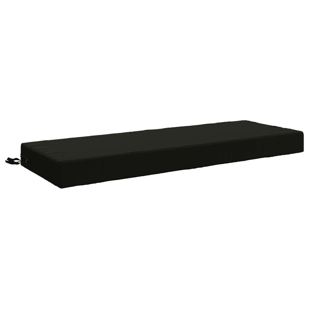 Back Cushion SOEST 100% Polyester Black 120 x 40 x 10 cm