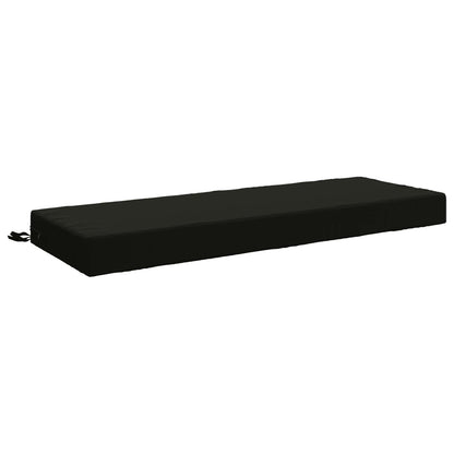 Back Cushion SOEST 100% Polyester Black 120 x 40 x 10 cm