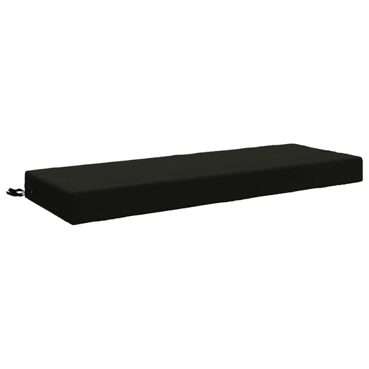 Back Cushion SOEST 100% Polyester Black 120 x 40 x 10 cm