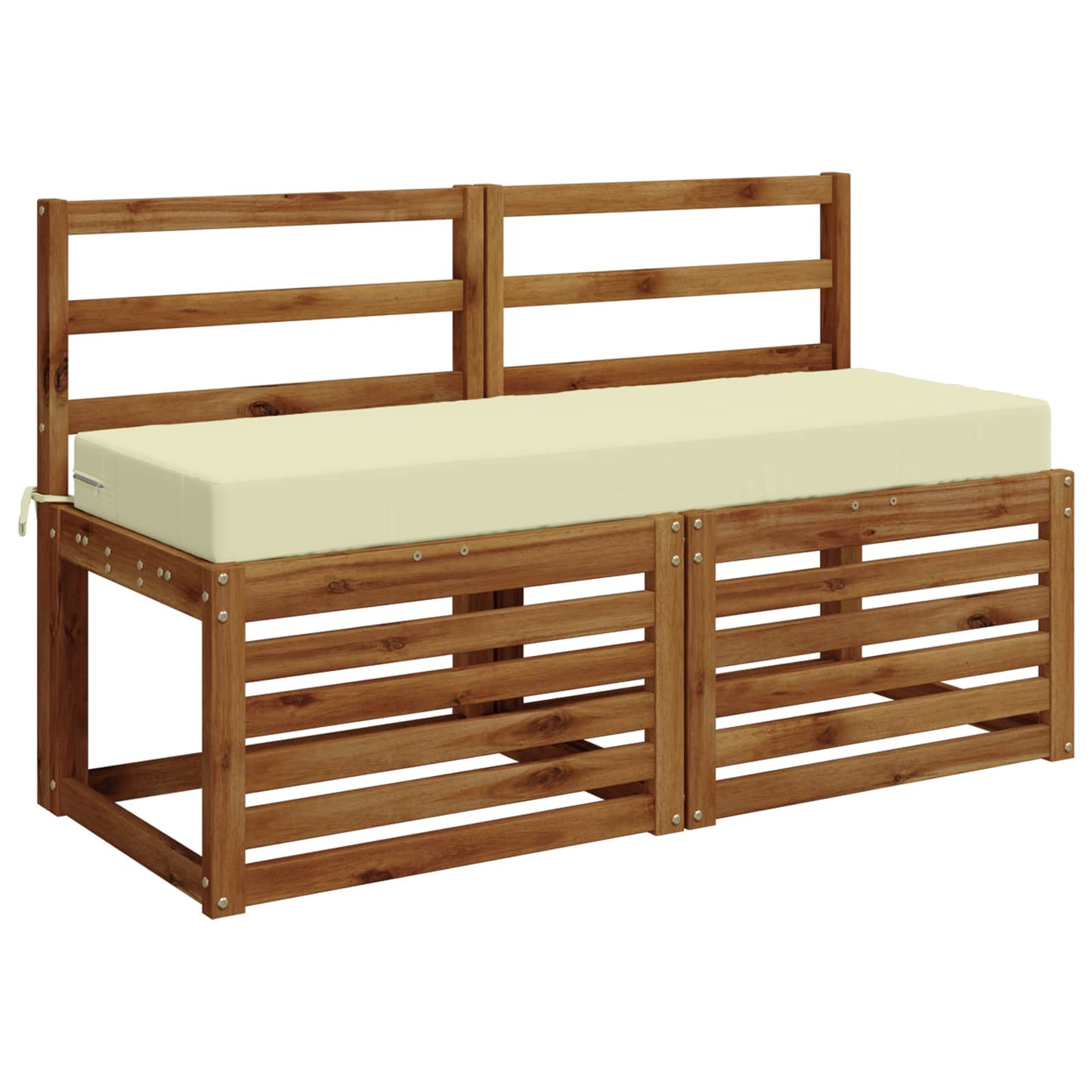 Seat Cushion SOEST 100% Polyester Cream 120 x 40 x 10 cm