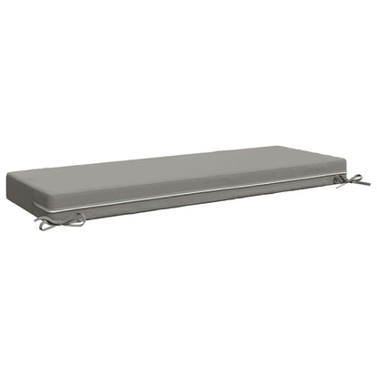 Seat Cushion SOEST 100% Polyester Grey 120 x 40 x 10 cm