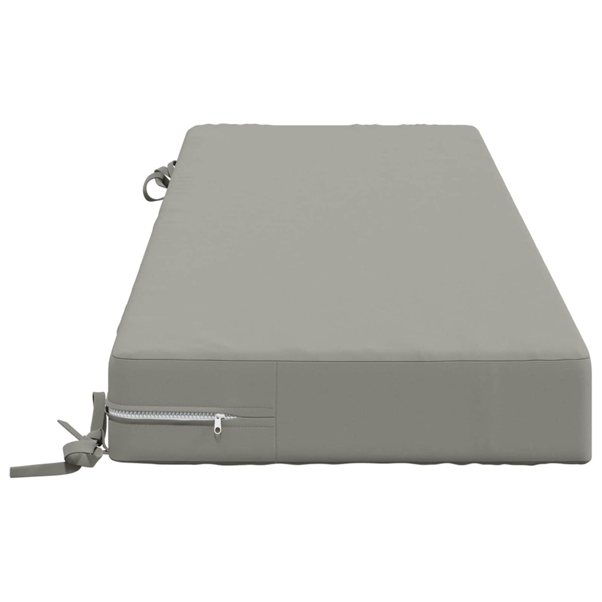 Seat Cushion SOEST 100% Polyester Grey 120 x 40 x 10 cm