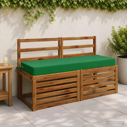 Seat Cushion SOEST 100% Polyester Green 120 x 40 x 10 cm