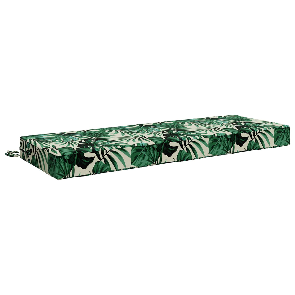 Seat Cushion SOEST 100% Polyester Leaf Pattern 120 x 40 x 10 cm