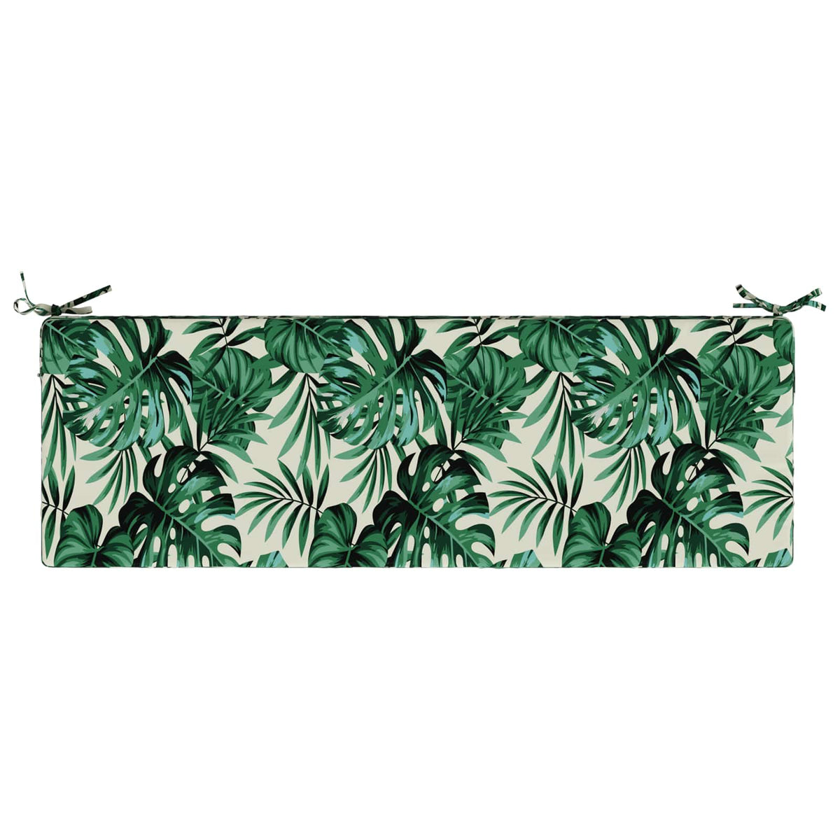 Seat Cushion SOEST 100% Polyester Leaf Pattern 120 x 40 x 10 cm