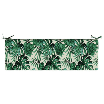 Seat Cushion SOEST 100% Polyester Leaf Pattern 120 x 40 x 10 cm