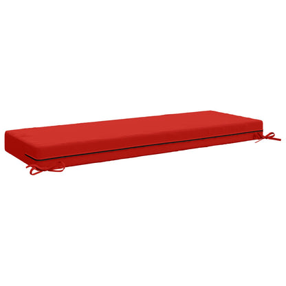 Seat Cushion SOEST 100% Polyester Red 120 x 40 x 10 cm