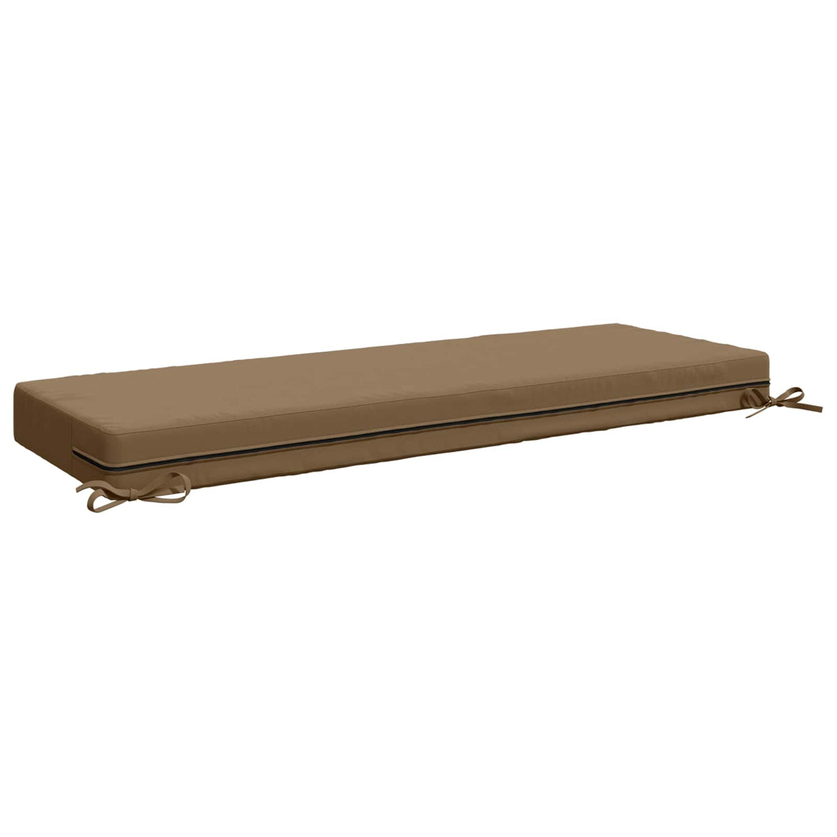 Seat Cushion SOEST 100% Polyester Taupe 120 x 40 x 10 cm