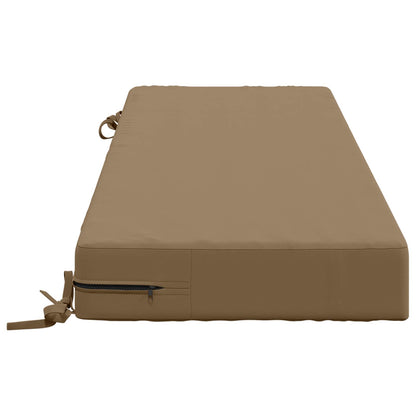Seat Cushion SOEST 100% Polyester Taupe 120 x 40 x 10 cm