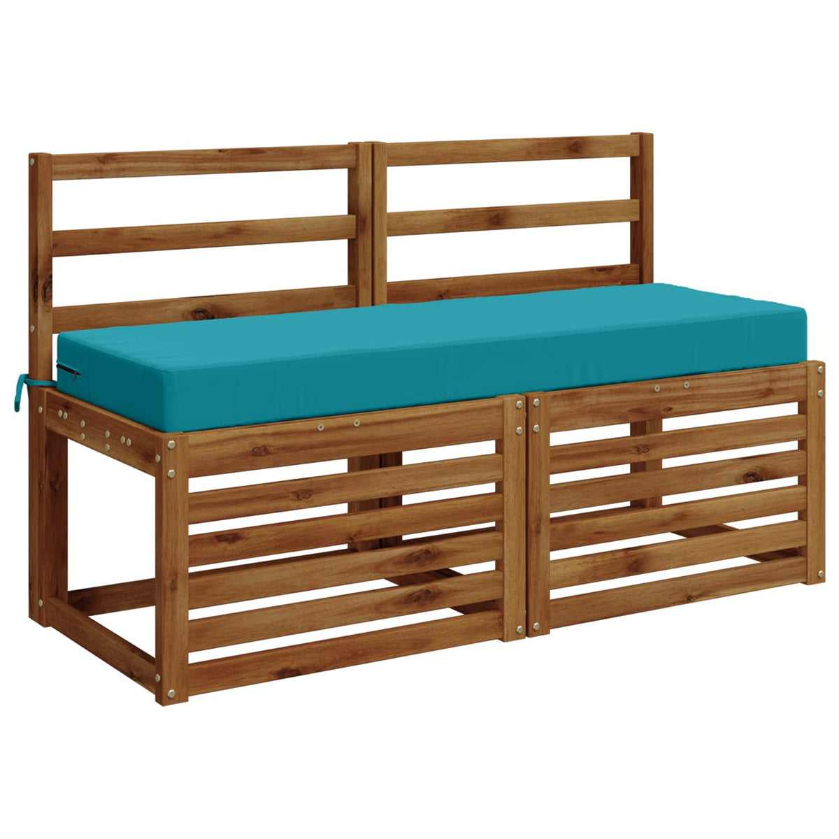 Seat Cushion SOEST 100% Polyester Turquoise 120 x 40 x 10 cm
