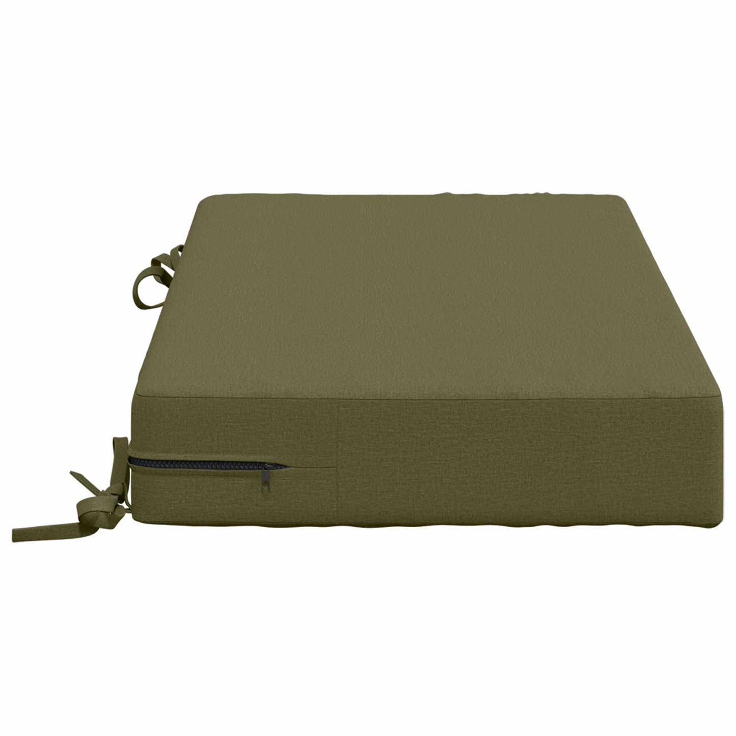 Seat Cushion SOEST 100% Polyester Olive Green 70 x 40 x 10 cm